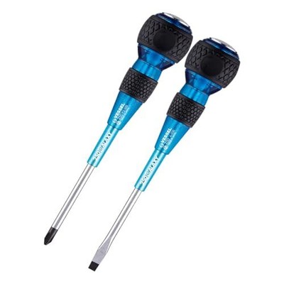 VESSEL 250-2PS-GBL Safety Penetrating Ball Grip Driver Galaxy Blue 2er Pack +2x