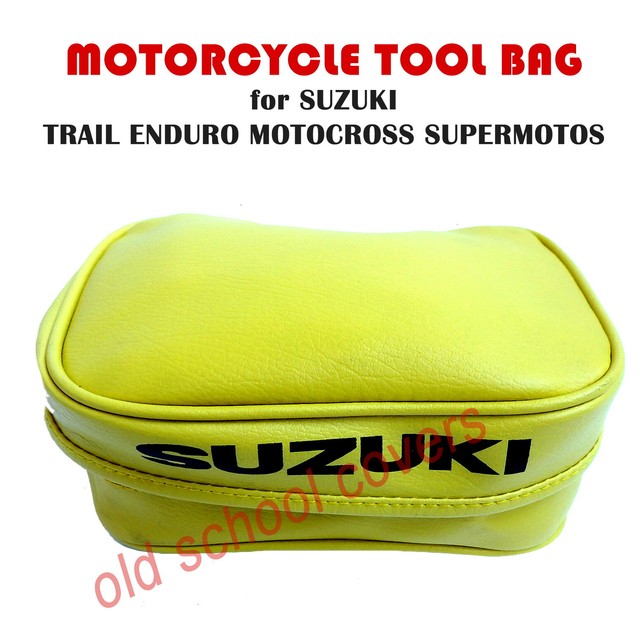 Suzuki Tool Bag Pouch Yellow for Rear Fender Mudguard Trial Enduro