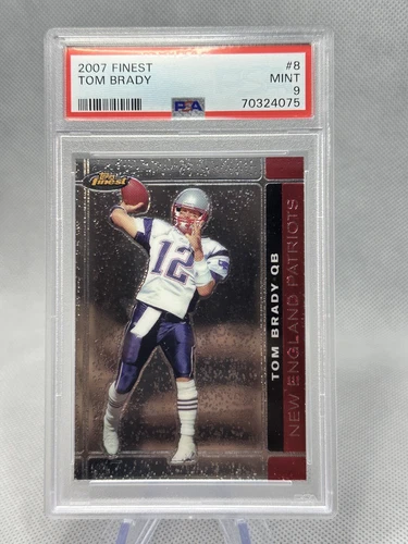 Tom Brady 2007 Finest #8 PSA 9 New England Patriots