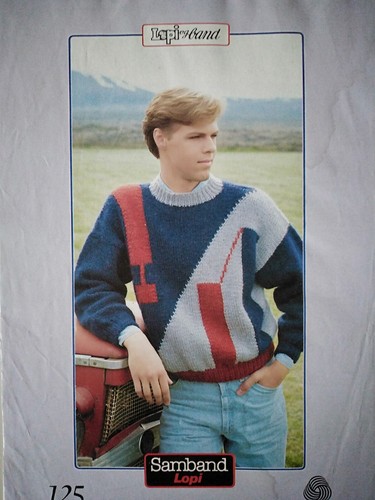 MAN'S SWEATER - 95-105cm - Lopi 12ply yarn - SAMBAND OF ICELAND 125 - Picture 1 of 2