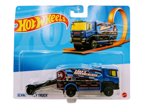 Hot Wheels Track Scania Rally Truck 1:64 Scale Diecast Cars Model Toys