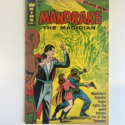 Mandrake The Magician #1 King Comics (1966) 5.5 FN- plus Phantom Story