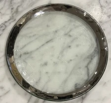 Annieglass Platinum Silver 12" Roman Antique Buffet Plate