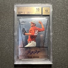 2011 Leaf Metal TAYLOR JUNGMANN #TJ1 Rookie DRAFT AUTO - GRADED BGS 10