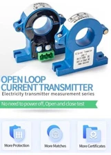 Transmitter AC DC Sensor Electronics Transducer Kit 50A 100A 4-20ma 0-10V RS485