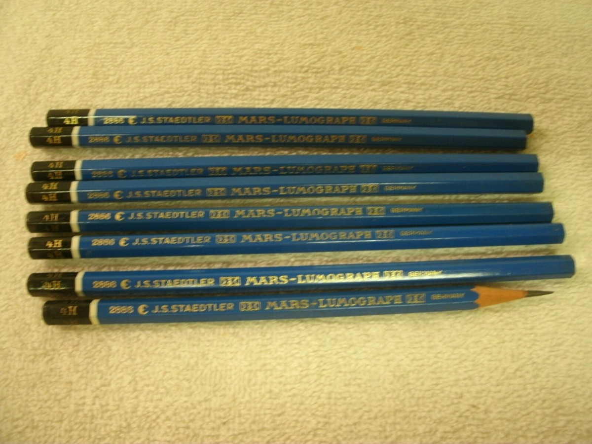 STAEDTLER *Mars* Lumograph Germany 2886 *4H*-[7] Vtg Org