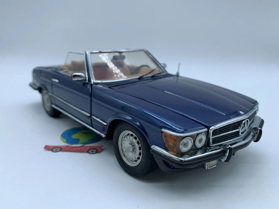 Franklin Mint Mercedes 450 SL 1972, in scala 1:24-1:25, (3174) , vintage - Immagine 3 di 4
