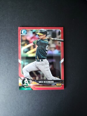 2018 Bowman Draft Chrome Red Refractor /5 Greg Deichmann #BDC-138