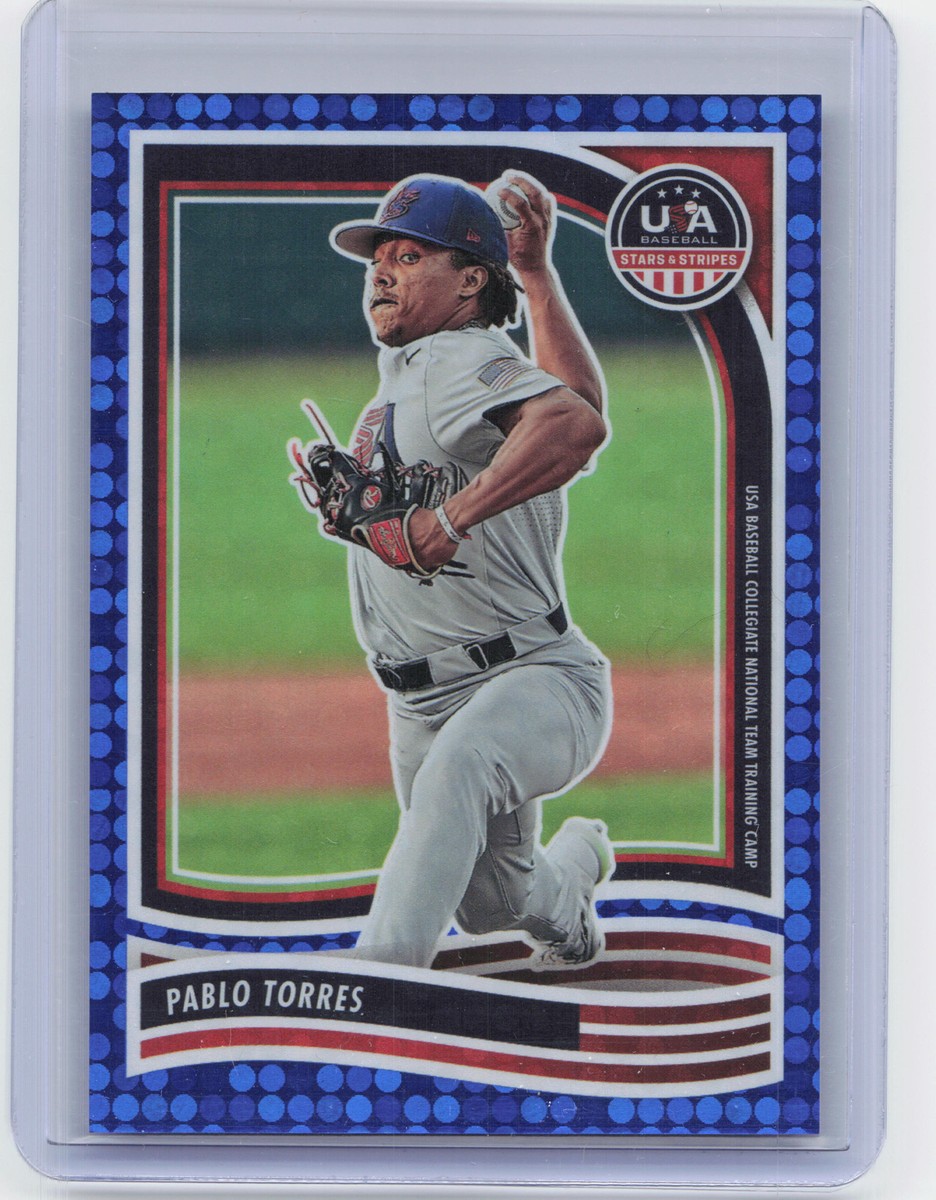 2024 Panini Stars & Stripes USA Baseball #126 Pablo Torres Blue 