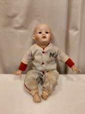 Ashton Drake Yolanda Bello Signed Michael Baseball Player Porcelain Doll Vintage