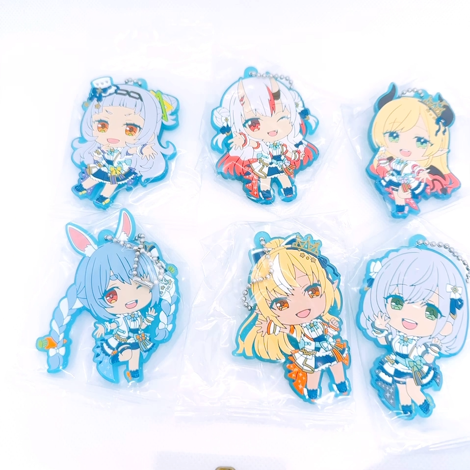 Set of 8 Hololive Capsule Rubber Mascot Bright Parade 4 Bandai