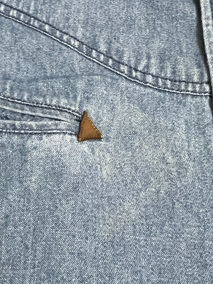 Pendleton Denim Western Shirt Men's L Snap Button Long Sleeve USA Cotton HK - Image 4 of 4