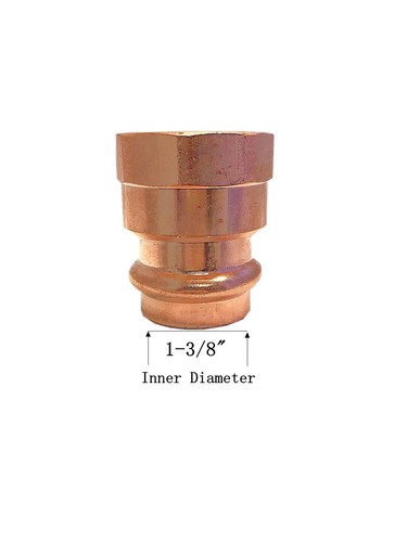 Libra Supply Lead Free 1-1/4 inch, 1-1/4'' Press Copper Female Adapter P x FIP