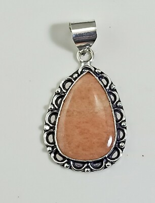 Orange Amazonite Gemstone Handmade Fashion Jewelry Pendent 42 Ct S.1.5'' A1106