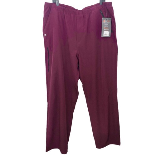 BARCO ONE Mens NEW SCRUBS Uniform PANTS 2XLS Arctech Wine Joggers NWT Purple - Picture 4 of 16
