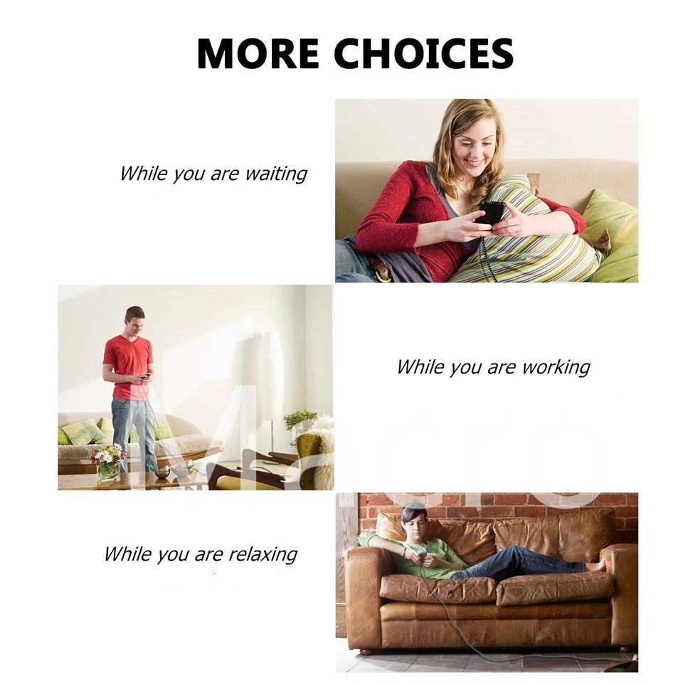 3件装10英尺C型尼龙编织USB数据同步充电器充电线 — 第 3/4 张图片