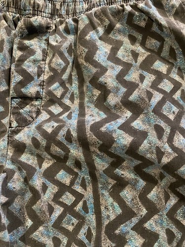 Vintage 80s Sostanza Pants MC Hammer Gym Workout Beach Geometric Print Large - Picture 4 of 12