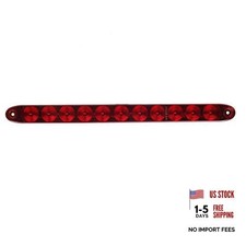 PC Red5"LED Light Bar Stop Turn Tail 3rd Brake Light Truck Trailer 1