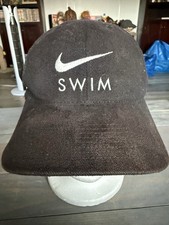 Vintage Nike Swim Strapback Hat / Cap - Black