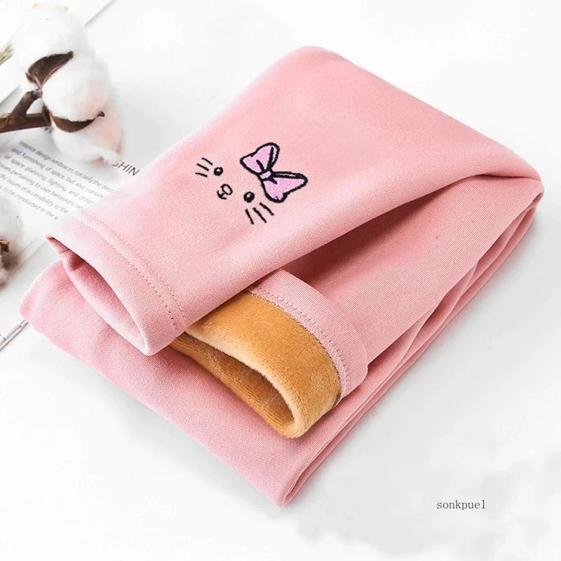 2-8years Girls Leggings Autumn Winter Thick Warm Velvet Kids Leggings for Girls - Image 3 of 4