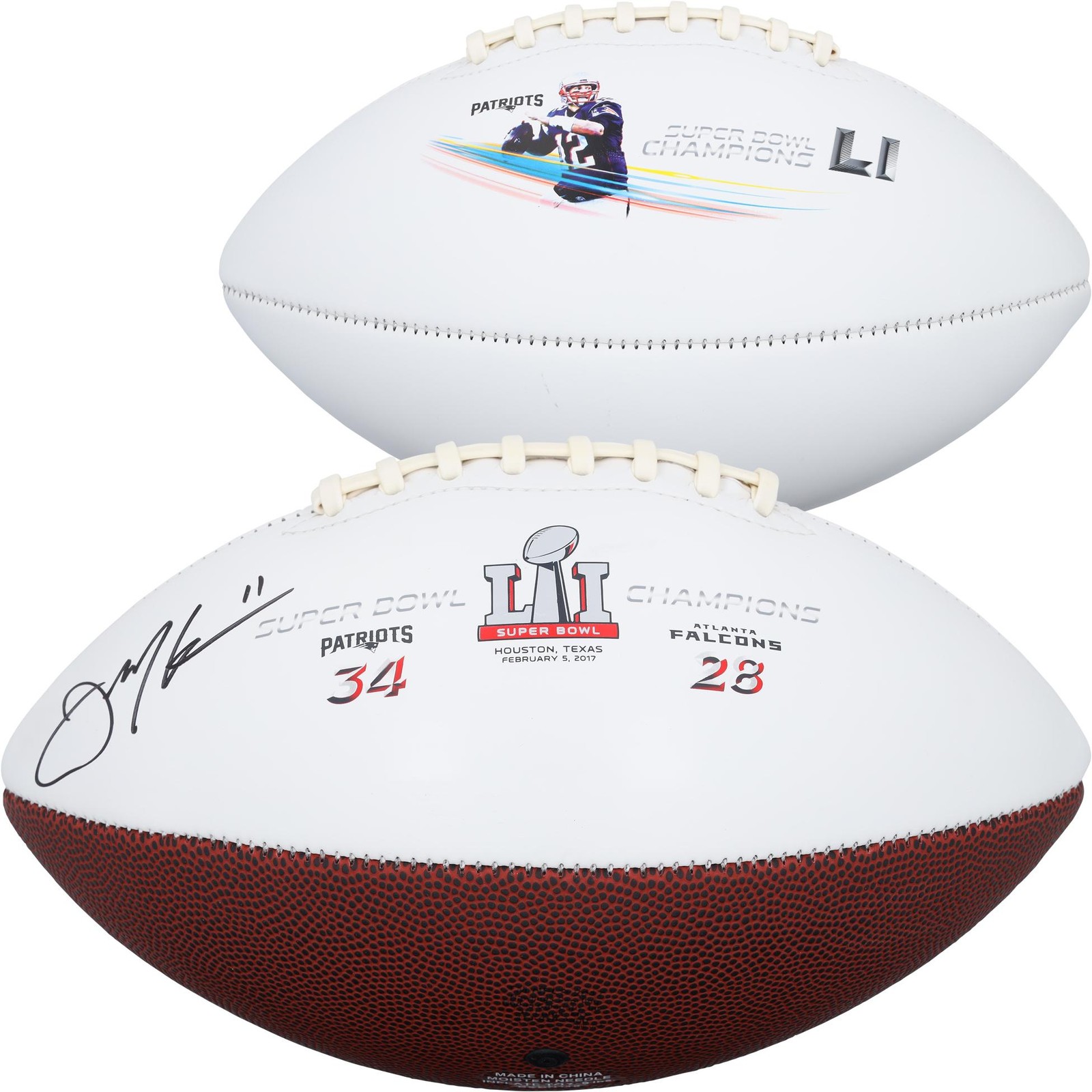 Julian Edelman Autographed Signed New England Patriots Patriots Football Fanatics Authentic COA 