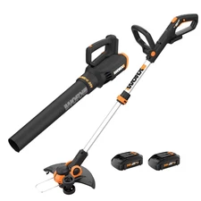 Worx 20V 12" Cordless Trimmer & Leaf Blower Combo with Battery & Charger