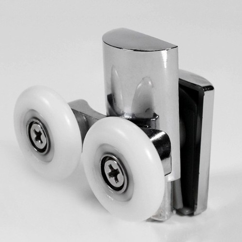 23mm Double Wheels Shower Door Rollers for Top Bottom Bathroom Easy to Clean - Picture 18 of 18