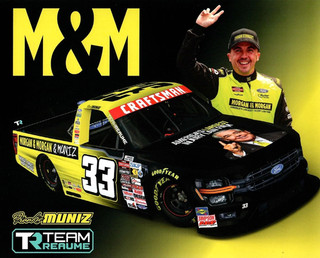 NEW! 2026 FRANKIE MUNIZ #33 NASCAR CRAFTSMAN MORGAN & MORGAN "ST. PETE" POSTCARD