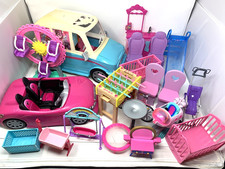 Barbie/Chelsea and Various Dolls Vehicle and Accessories Bundle