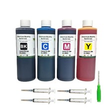 4x250ml Refill Ink Kit Bottles for Canon PG-285 CL-286 PG-285XL CL-286XL Set