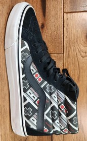 VANS Nintendo NES Controller "GAME OVER" High Top Lace Up Sneakers Men's Size 11