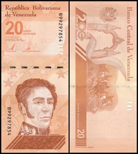 Venezuela 20 Bolivar Digitales, 2021, P-117, UNC - 20