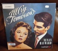 I'LL CRY TOMORROW SUSAN HAYWARD Laserdisc GATEFOLD cover NOT A DVD VG