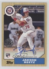 2022 Topps Series 1 1987 Topps Baseball Auto Jakson Reetz #87BA-JRE Auto sc2
