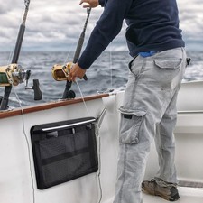 Boat Storage Bag with Lid Versatile Boat Storage Net Reflective Accessories