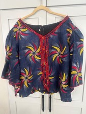 Womens African Print Tunic Blouse PTP 25