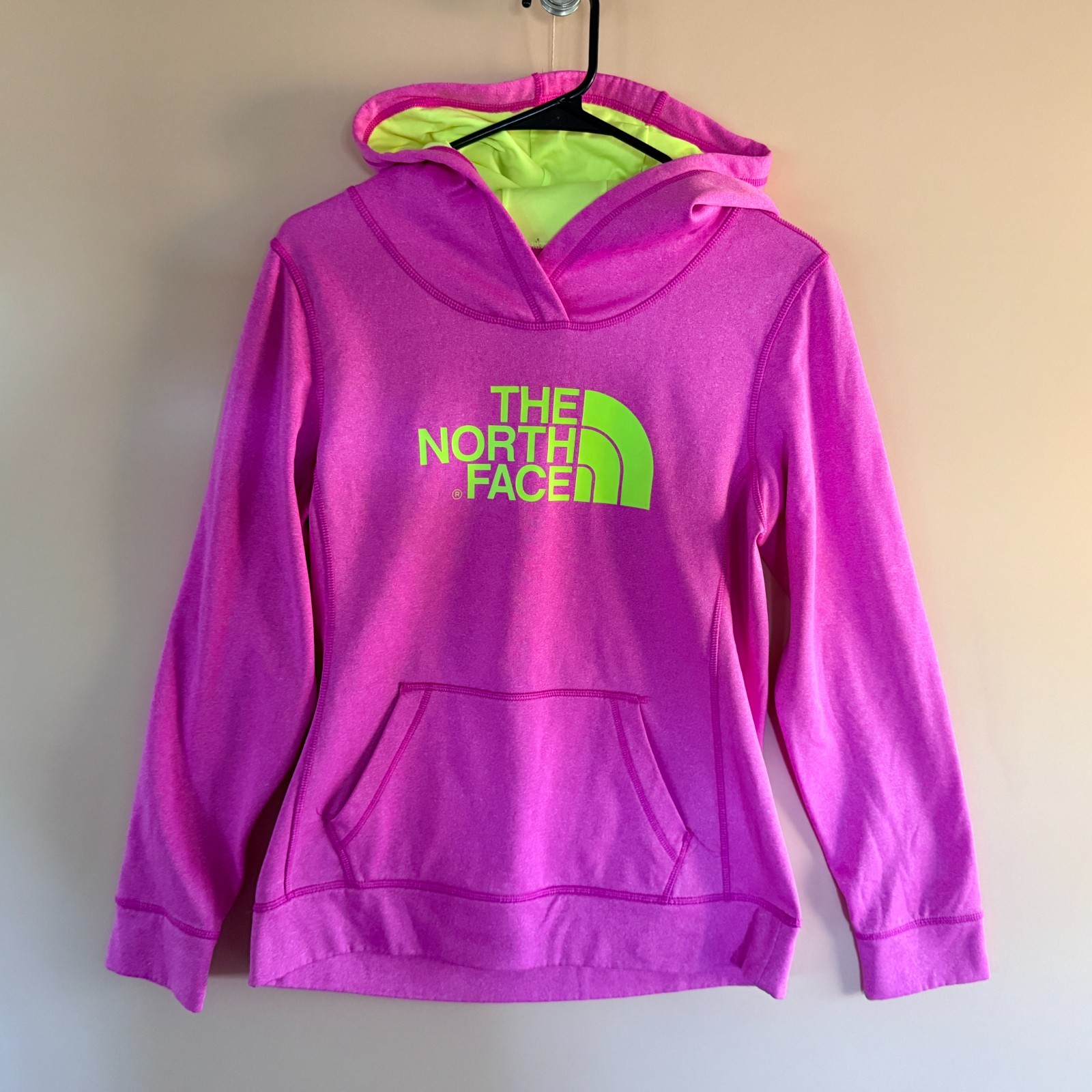 Yellow Pullover Logo Hoodie Women's Small