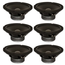 6 Goldwood Sound GW-8024 Rubber Surround 8" Woofers 190W each 4ohm Speakers