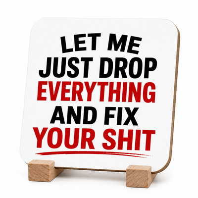 Let Me Just Drop Lustige Untersetzer Neuheit Getränk Untersetzer Geschenk für Ihn Ihren Freund UK