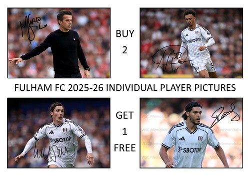 12351. Fulham FC 2025-26 Season Signed Pictures (A4 Prints) CHOOSE A PLAYER