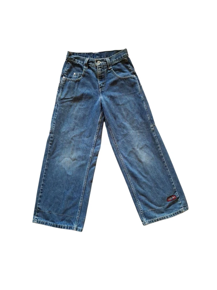 VTG Y2K Levi's Red Tab Wide Leg 10Y Denim Jeans Red Tab Drop Pocket JNCO Style - Image 2 of 4