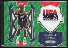 Shaquille O'Neal 2021-22 Panini Prizm USA Green Wave #10 USA
