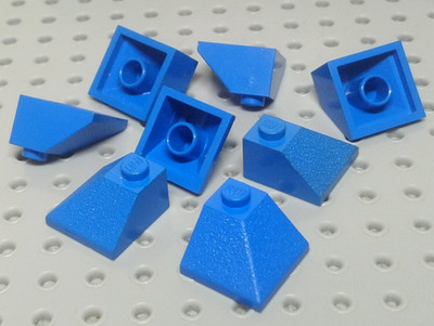 Lego Neigung 45° doppelt konvexe Ecke 2x2 [3045] blau x8