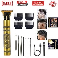 Professional Cordless Hair Trimmer, T-Blade Clippers for Men, Zero Gapped Rec...
