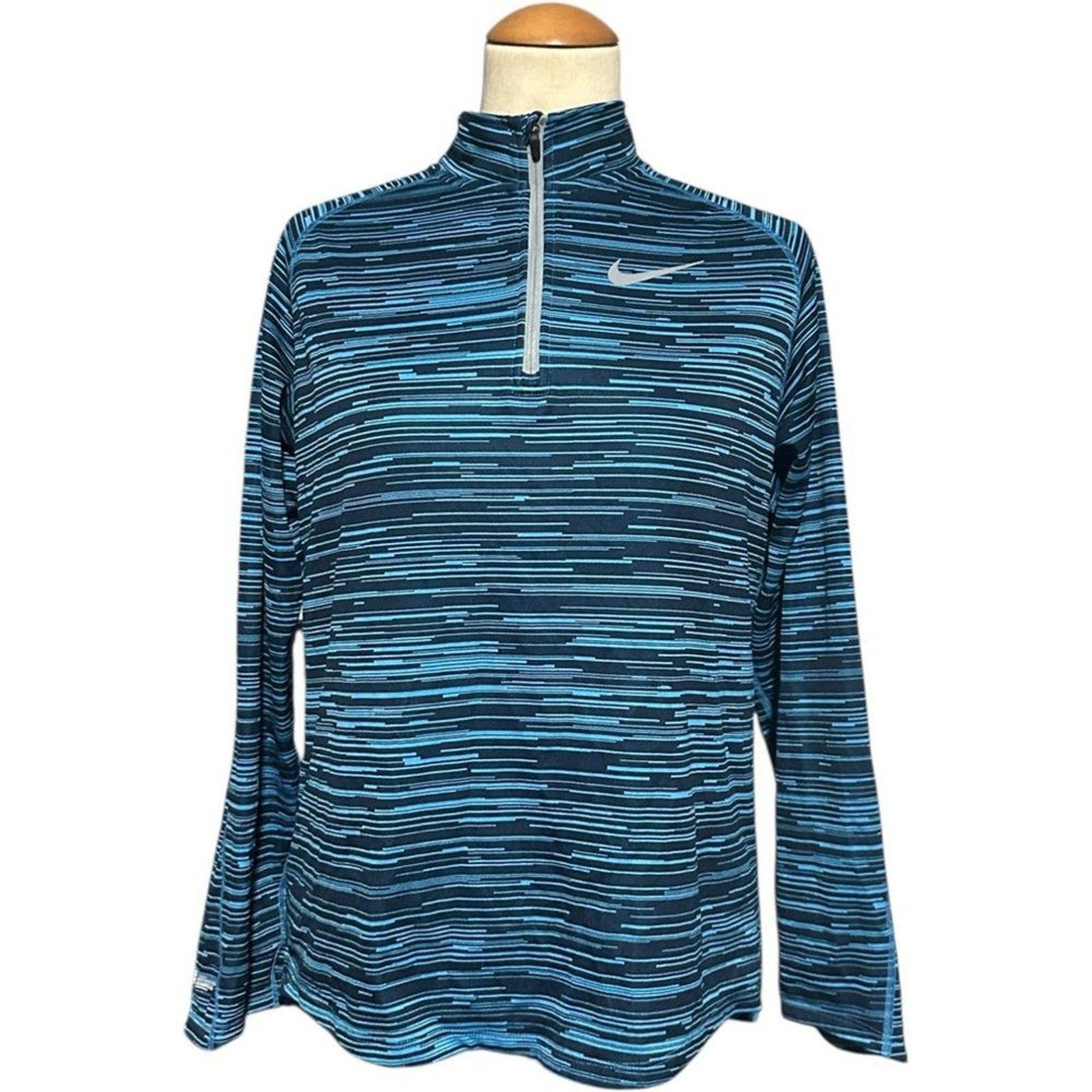 SACAI X NIKE Nike Running Dri Fit Element Quarter Zip Pullover Felpa Blu XL
