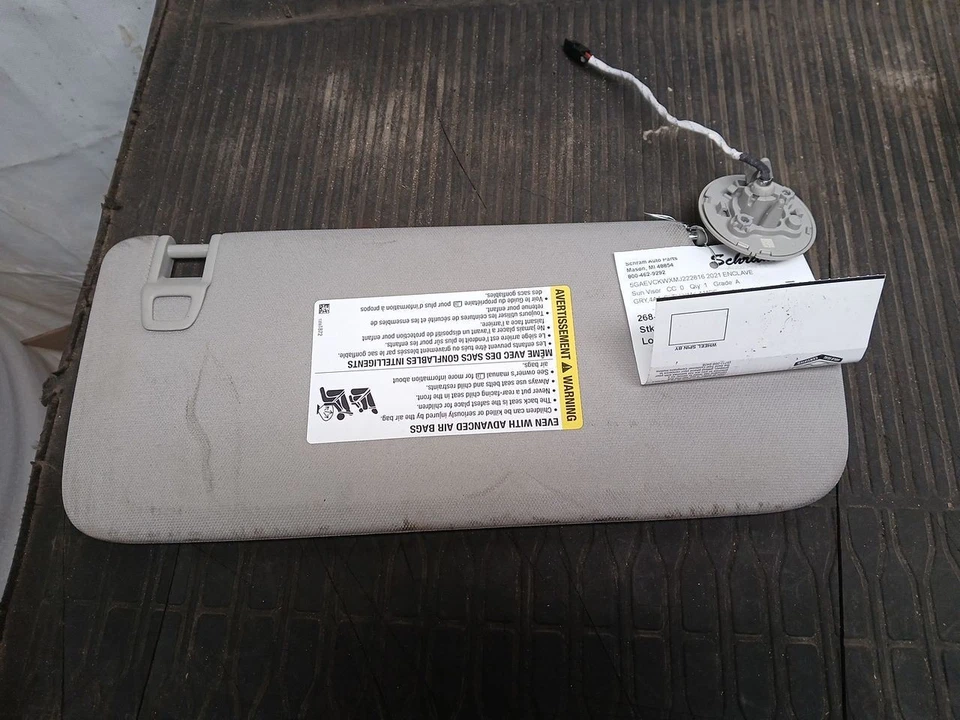 Driver Left Sun Visor 84444757 Fits 18-24 Enclave 2991818 - Image 3 of 4