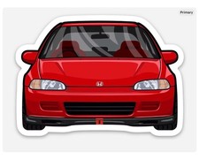 3 Civic Sticker Ej Eg Type R Decal Matte Finish Dishwasher Safe