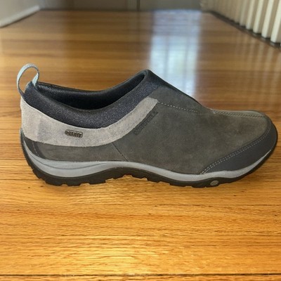 Merrell Dewbrook Moc Women 9.5 Grizzle Grey Waterproof Hiking Shoes