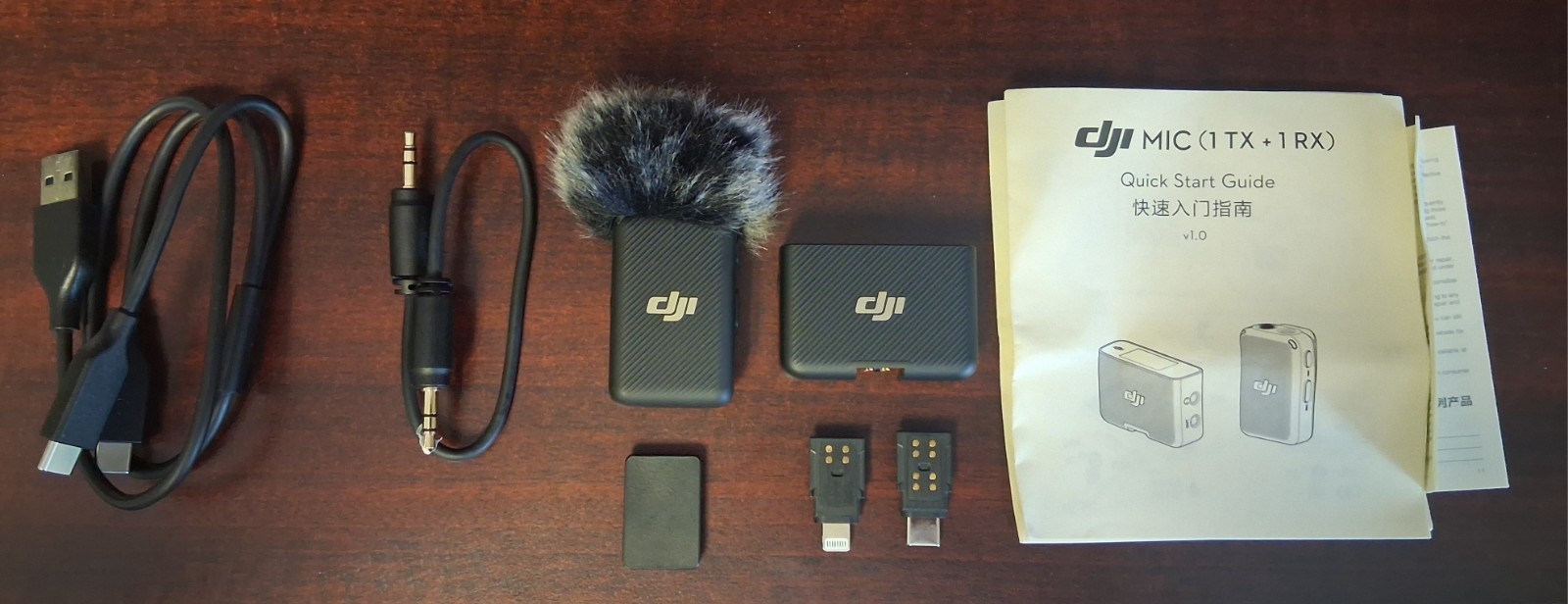 DJI Mic (1 TX 1 RX) Wireless Condenser Mic Kit USB-C.