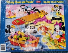 Pair Of Disney Vintage Jaymar Tray Puzzles: Mickey Friends